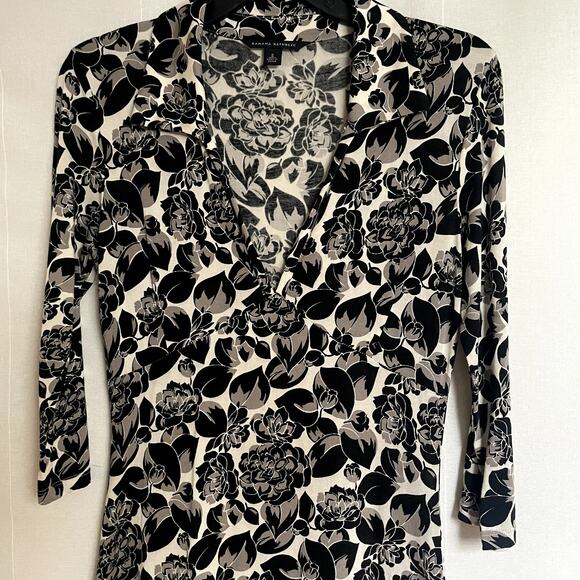 Vintage Y2K Banana Republic Silk Blend Midi Dress Small - Picture 2 of 6